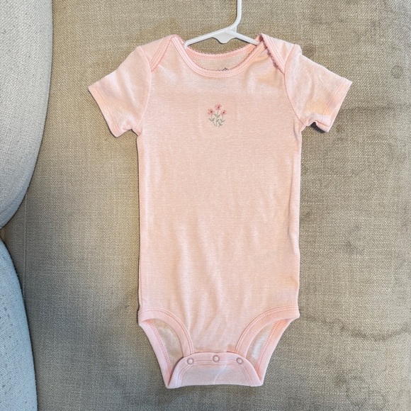 3pc Floral and Bunny Printed Onesies and Bottoms Set - Picture 6 of 8